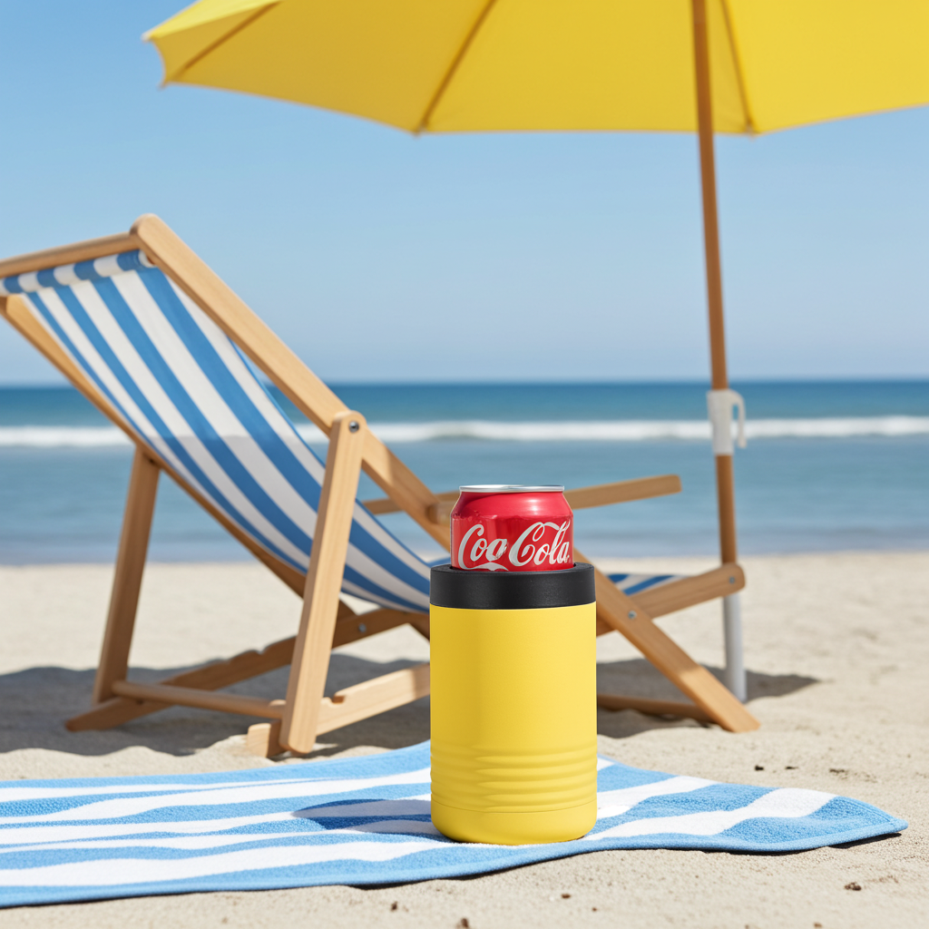 Can Cooler - Stainless Steel - Polar Camel - Personalized