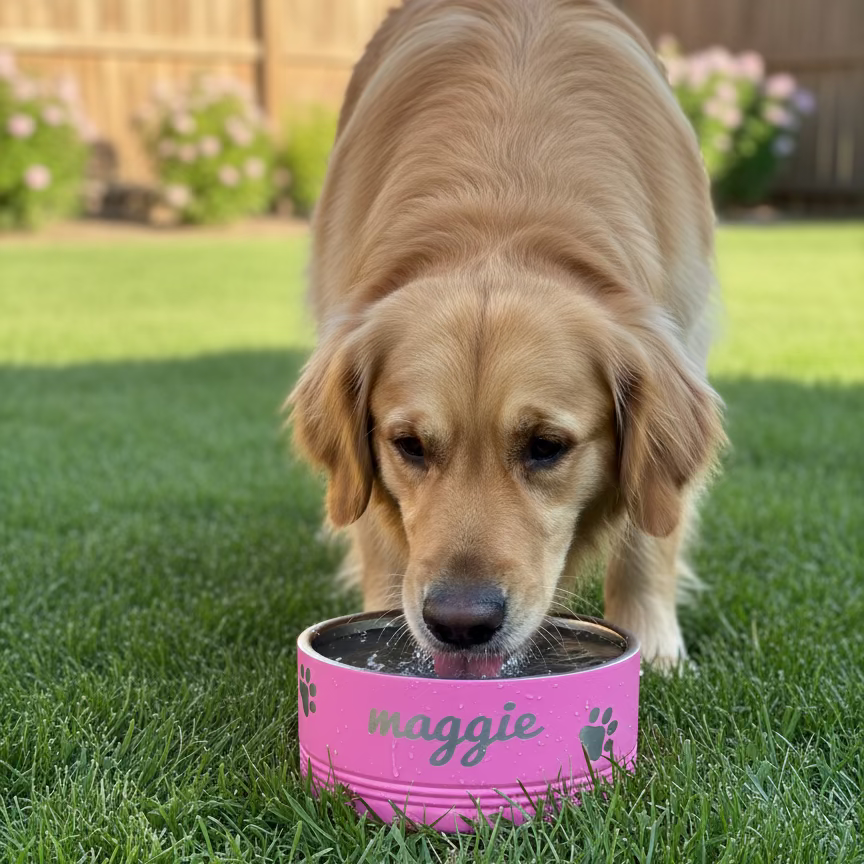 Pet Bowls Stainless Steel Polar Camel - Personalized