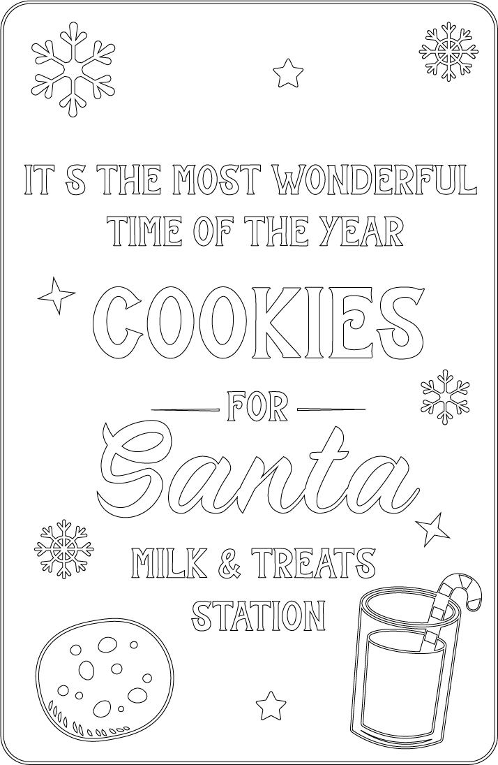 Medium Cutting Board - Holiday Design  13" X 9"