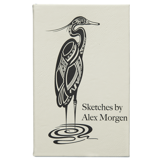 Leatherette Sketch Book - Personalized Cover Small - 5 X 8
