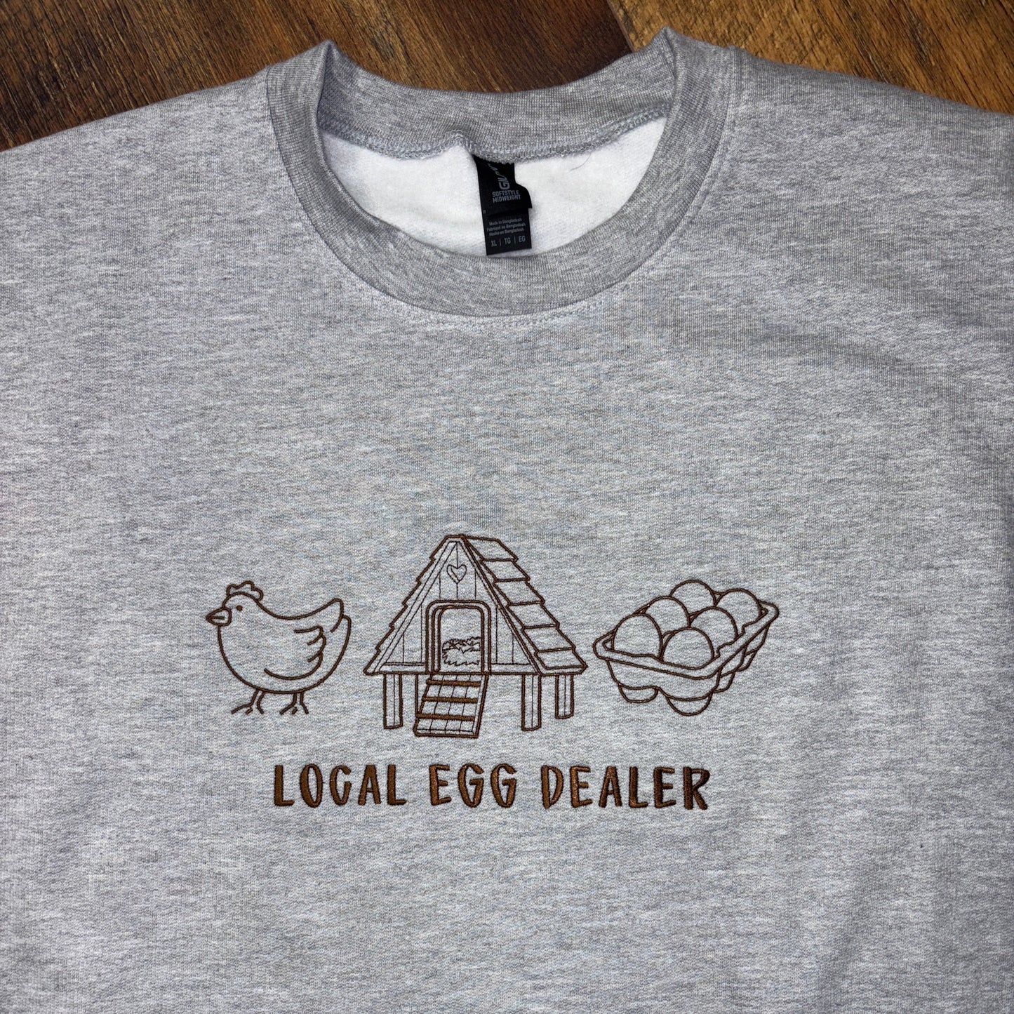 Local Egg Dealer Gildan Crewneck SF000
