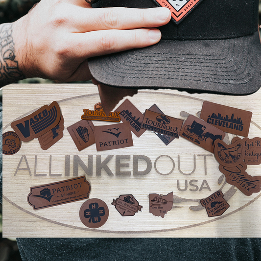 Leather Patches - Custom Made for Garments, Hats or Display