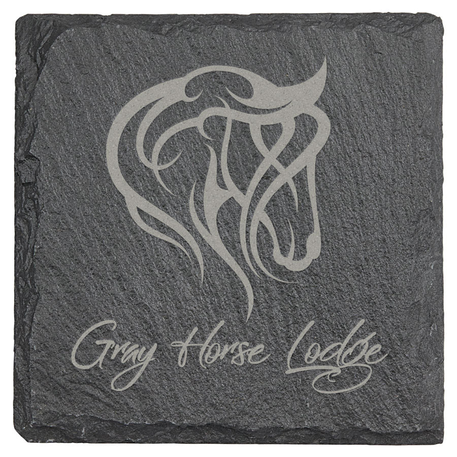Slate Coasters - Set of 6 - Personalized (Round or Square)