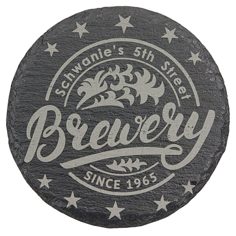 Slate Coasters - Set of 6 - Personalized (Round or Square)
